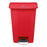 Rubbermaid Slim Jim - Trash Can 13 gal. Rectangular Red Plastic Step On - 1883566