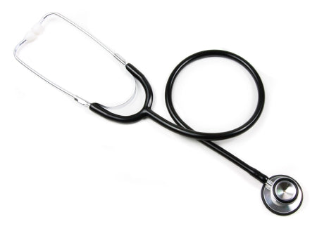 McKesson Basic Classic Stethoscope BASIC Black 1-Tube 22 Inch Tube Double Sided Chestpiece - 01-670HBKG