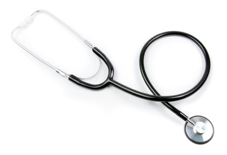 McKesson Basic Classic Stethoscope BASIC Black 1-Tube 21 Inch Tube Single Head Chestpiece - 01-660HBKG