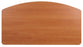 Graham-Field Headboard Crescent / T-Mold Edges Wild Cherry - H03T42B