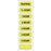 Precision Dynamics - Pre-Printed Label Advisory Label Fluorescent Yellow Paper Fasting/1/2 Hour/1 Hour/2 Hour/3 Hour/4 Hour/5 Hour Black Safety and Instructional 1/2 X 1-1/4 Inch - 59707939
