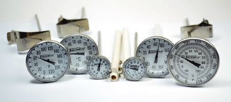 PANTek Technologies LLC Thermco Dial Thermometer Celsius -50° to 100°C Stainless Steel Probe Pan Clip - ACCG100CX