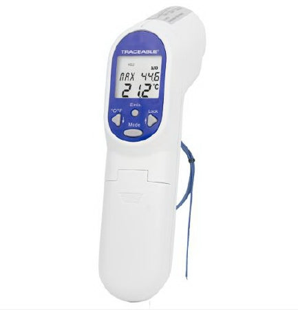 PANTek Technologies LLC Traceable Infrared Thermometer Fahrenheit / Celsius -76° to 932°F (-60° to 500°C) Type K Beaded Probe Handheld Battery Operated - 4482