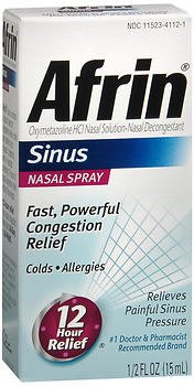 Afrin Allergy Sinus - Sinus Relief 0.05% Strength Nasal Spray 15 mL - 04110081127