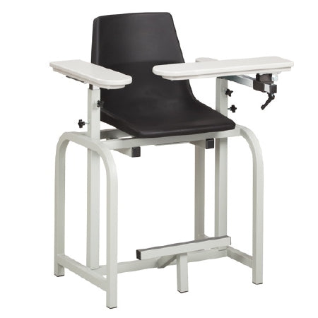 Standard Lab Series - Blood Drawing Chair Flip Up Arm Black - 66011-P-600-3BK