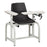 Clinton Industries Standard Lab Series Blood Drawing Chair Padded Straight Flip Arm Black - 66060-P-600-3BK