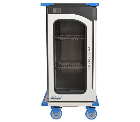 Revolution - Surgical Case Cart Aluminum and Stainless Steel 20 X 23-1/2 X 44-3/4 Inch Usable Interior Space, 27-1/2 X 29 X 59 Inch Overall Outside Dimension - RCC-233