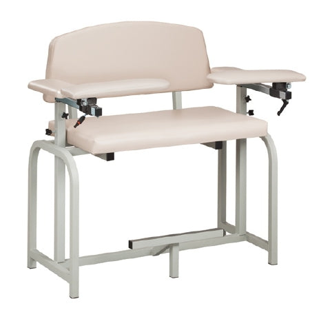 Clinton Industries Lab X Series Blood Drawing Chair Padded Flip Arm Slate Blue - 66002B-3SB