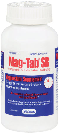 Niche Pharmaceuticals Mag-Tab SR Mineral Supplement Magnesium 84 mg Strength Tablet 100 per Pack - 59016042019