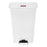 Rubbermaid Slim Jim - Trash Can 18 gal. Rectangular White Plastic Step On - 1883559