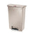 Saalfeld Redistribution Slim Jim Trash Can 24 gal. Rectangular Beige Plastic Step On - 1883552