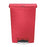 Saalfeld Redistribution Slim Jim Trash Can 24 gal. Rectangular Red Plastic Step On - 1883570