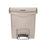 Saalfeld Redistribution Slim Jim Trash Can 8 gal. Rectangular Beige Plastic Step On - 1883456