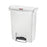 Saalfeld Redistribution Slim Jim Trash Can 8 gal. Rectangular White Plastic Step On - 1883555