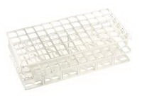 VWR - Test Tube Rack 36 Place 13 mm Tube Size White 2 -1/8 X 4-1/4 X 4-1/4 Inch - 89215-722