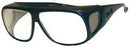Bar-Ray Fitovers Radiation Protection Glasses Fit Over Clear Tint Black Frame Over Ear Large - 61456-BLACK