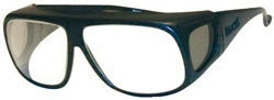 Bar-Ray Fitovers Radiation Protection Glasses Fit Over Clear Tint Black Frame Over Ear Large - 61456-BLACK