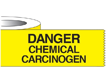 Shamrock Scientific Shamrock Pre-Printed Label Laboratory Use DANGER / CHEMICAL / CARCINOGEN Yellow 1 X 500 Inch - SL-7