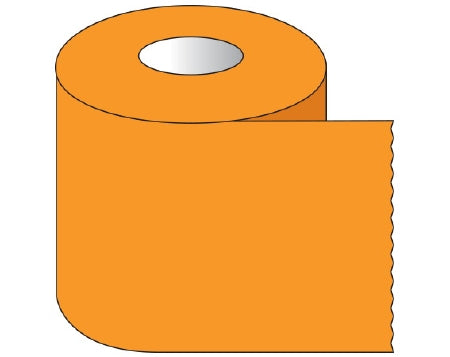 Shamrock Scientific Shamrock Blank Label Tape Multipurpose Label Without Legend Orange 1-1/2 X 500 Inch - ST-11-5