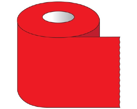Shamrock - Blank Label Tape Multipurpose Label Red Tape 1-1/2 X 500 Inch - ST-11-4