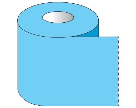 Shamrock Scientific Shamrock Blank Label Tape Chart Tab Without Legend Blue 2 X 500 Inch - ST-20-6