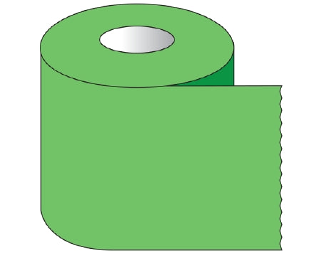 Shamrock - Blank Label Tape Multipurpose Label Green 2 X 500 Inch - ST-20-3