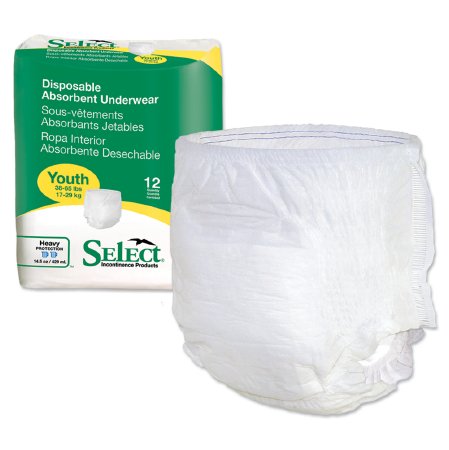Principle Business Enterprises Select Pediatric Absorbent Underwear Pull On Youth Disposable Heavy Absorbency - 2602
