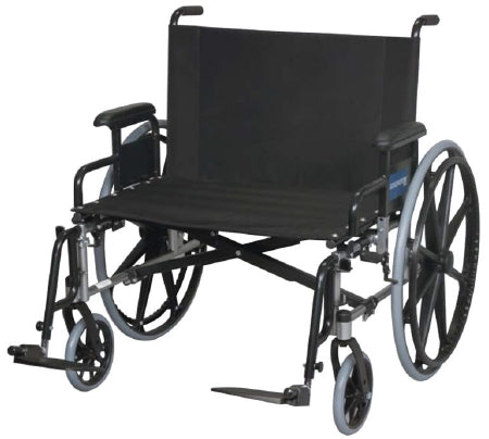 Gendron Regency XL 2002 Bariatric Wheelchair Full Length Arm Removable Arm Style Mag Wheel Black 26 Inch Seat Width 600 lbs. Weight Capacity - 5626-18-62-36