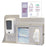 Bowman Manufacturing Bowman Hygiene Dispensing Station BOWMAN Quartz Beige Aluminum / PETG Plastic Manual Surface Mount - BD201-0012