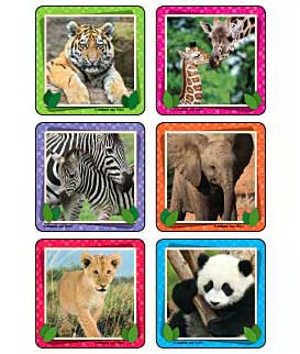 Medibadge Kids Love Stickers 90 Per Unit Baby Animal Photos , Assorted Sticker - 2951