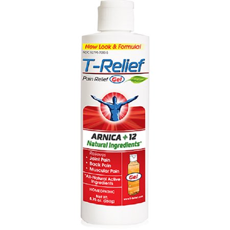 T-Relief - Topical Pain Relief 1X - 3X - 4X - 2X Strength Aconitum Napellus / Arnica Montana / Baptisia Tincoria / Belladonna Topical Gel 8.75 oz. - 1900519