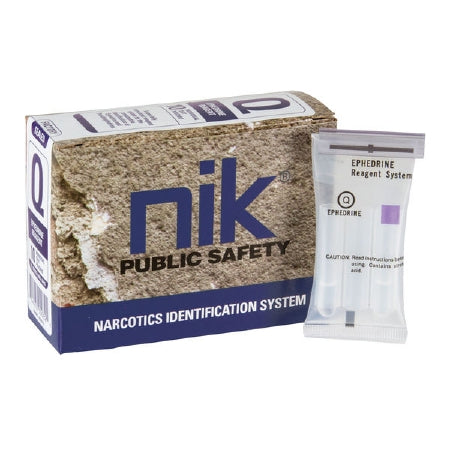 Fisher Scientific NIK Test Q Test Kit Narcotic Identification System Ephedrine Drug Sample 10 Tests - NC0548396