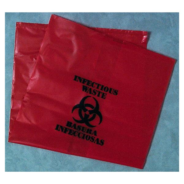 Henry Schein Bag Biohazard 15X9X24" 10Gal Polyethylene Red Symbol Non-Sterile Small 100/Case - 1009305