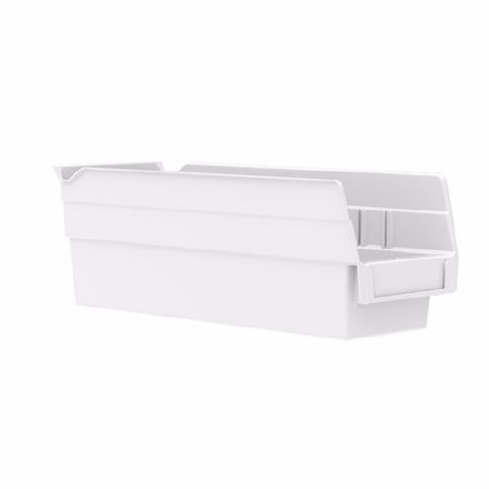 Akro-Mils - Shelf Bin White Industrial Grade Polymers 4 X 4-1/8 X 11-5/8 Inch - 30120WHITE