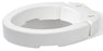 Carex - Elongated Raised Toilet Seat 3-1/2 Inch Height White 300 lbs. Weight Capacity - FGB32100 0000