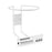 McKesson - Wall Bracket 6-1/4 X 6-1/4 X 6 Inch, Powder Coated, White Metal - 50-66000