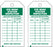 Fisher Scientific Brady Inspection Tag Eye Wash Station Green / White 3 X 5-3/4 Inch - 19040387