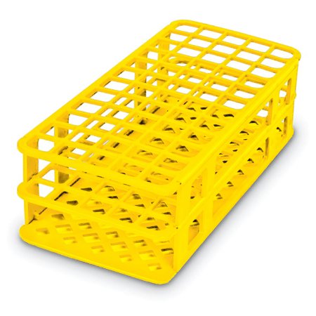 Market Lab - Blood Collection Tube Test Tube Rack 60 Place 16 mm Tube Size Blue 2-4/5 X 4-1/8 X 9-3/5 Inch - 12922-YL