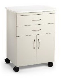 Midmark Mobile Treatment Cabinet 18 X 27 X 33 Inch 2 Drawers Pebble Gray - 21A.216.KCN
