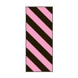 Key Surgical Key Surgical ID Sheet Tape Chart Tab Striped Pattern Black / Pink 8-1/2 X 11 Inch - T-320-0911