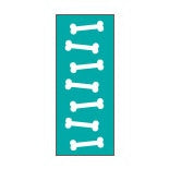 Key Surgical - Blank Label Tape Instructional Label Bone White, Emerald Vinyl 1/4 Inch - T-702-21