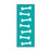 Key Surgical - Blank Label Tape Instructional Label Bone White, Emerald Vinyl 1/4 Inch - T-702-21