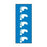 Key Surgical - Pre-Printed Label Multipurpose Label Blue Footprints White Patterned 8-1/2 X 11 Inch - T-713-02