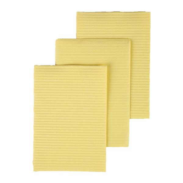 Henry Schein Towel Patient Dri-Gard 13 In X 19 In Yellow 2 Ply Tissue / Poly 500/Ca - WESCEYE