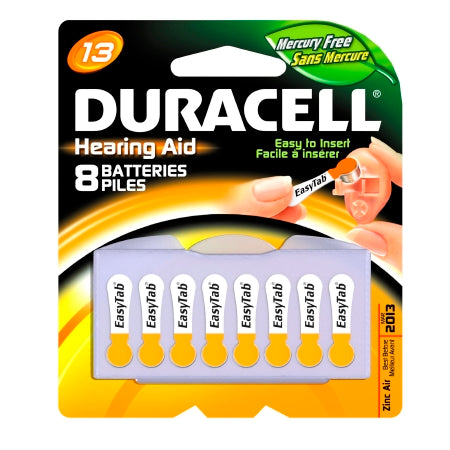 Duracell Duracell Zinc Air Battery 13 Cell 1.4V Disposable 8 Pack - DA13B8ZM09