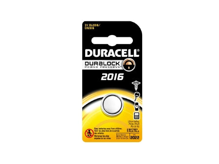 Duracell - Lithium Battery CR2016 Coin Cell 3V Disposable 1 Pack - DL2016BPK