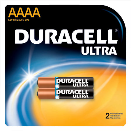 Bulbtronics Duracell Ultra Alkaline Battery AAAA Cell 1.5V Disposable 2 Pack - 6757