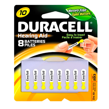 Duracell Duracell Zinc Air Battery 10 Cell 1.4V Disposable 8 Pack - DA10B8ZM10
