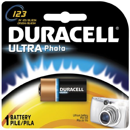 Duracell Ultra - Lithium Battery 123A Cell 3V Disposable 1 Pack - 041333661919