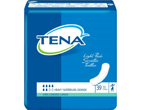 Essity HMS North America Inc TENALight Heavy Bladder Control Pad 15 Inch Length Heavy Absorbency Dry-Fast Core One Size Fits Most Unisex Disposable - 47619